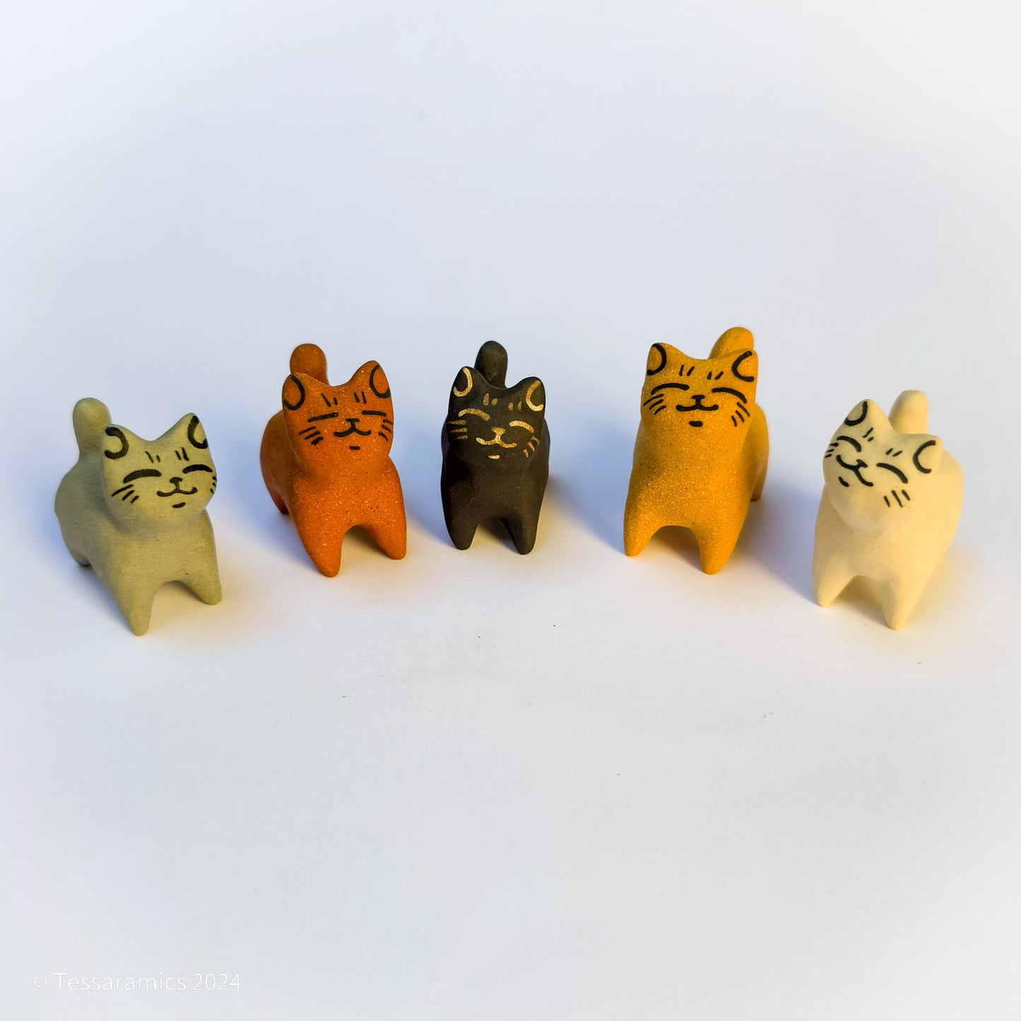 Set of 5 Tiny Cats