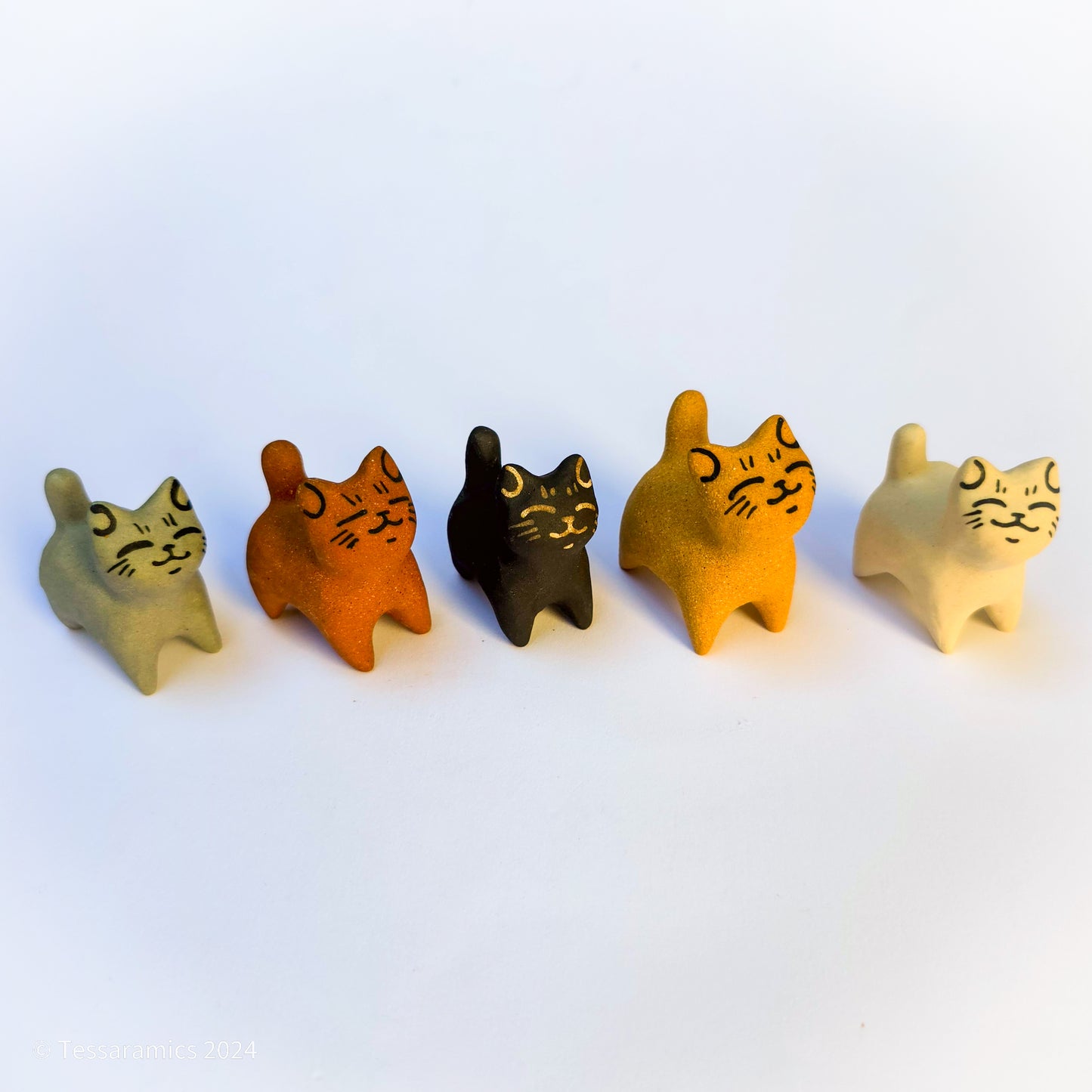 Set of 5 Tiny Cats