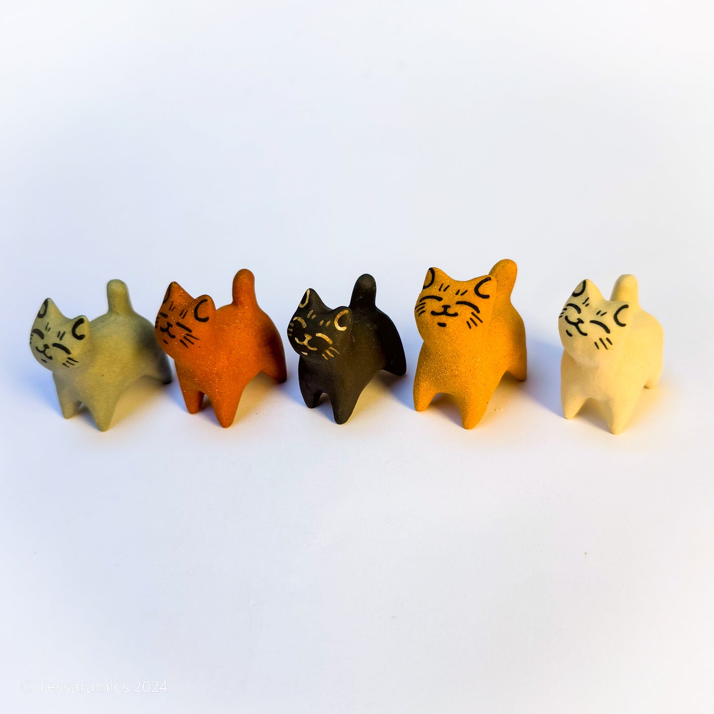 Set of 5 Tiny Cats
