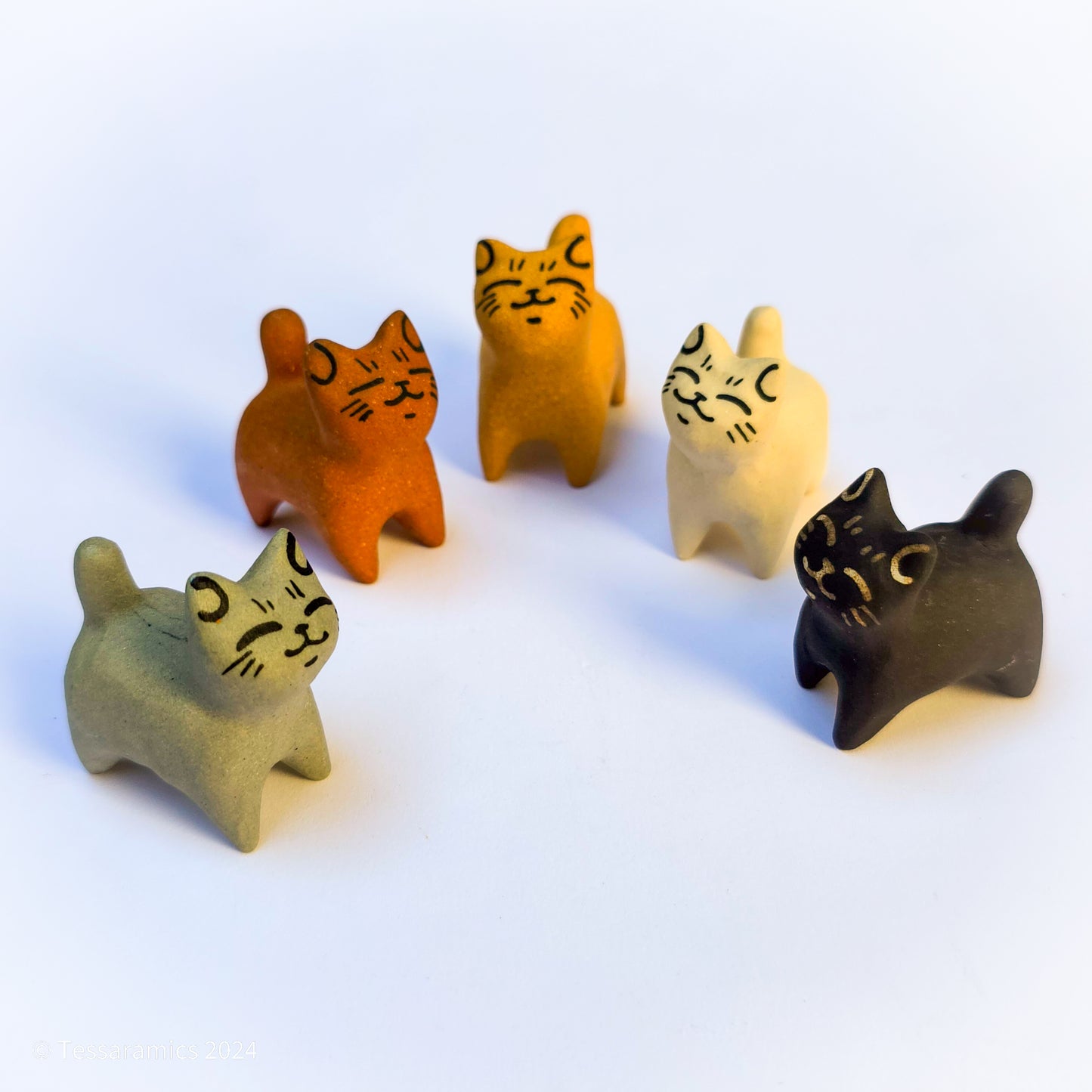 Set of 5 Tiny Cats