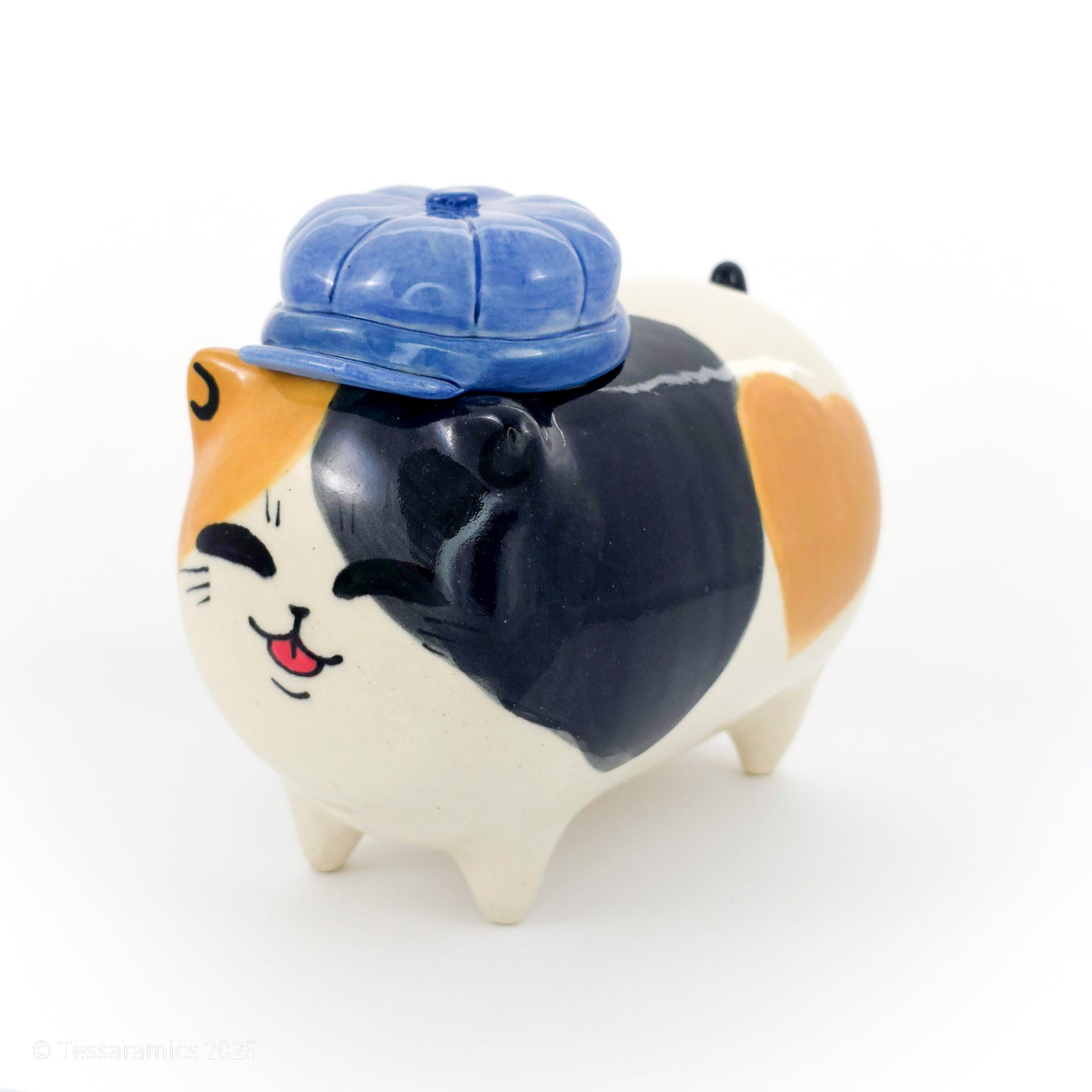 Newsboy Hat Calico Cat