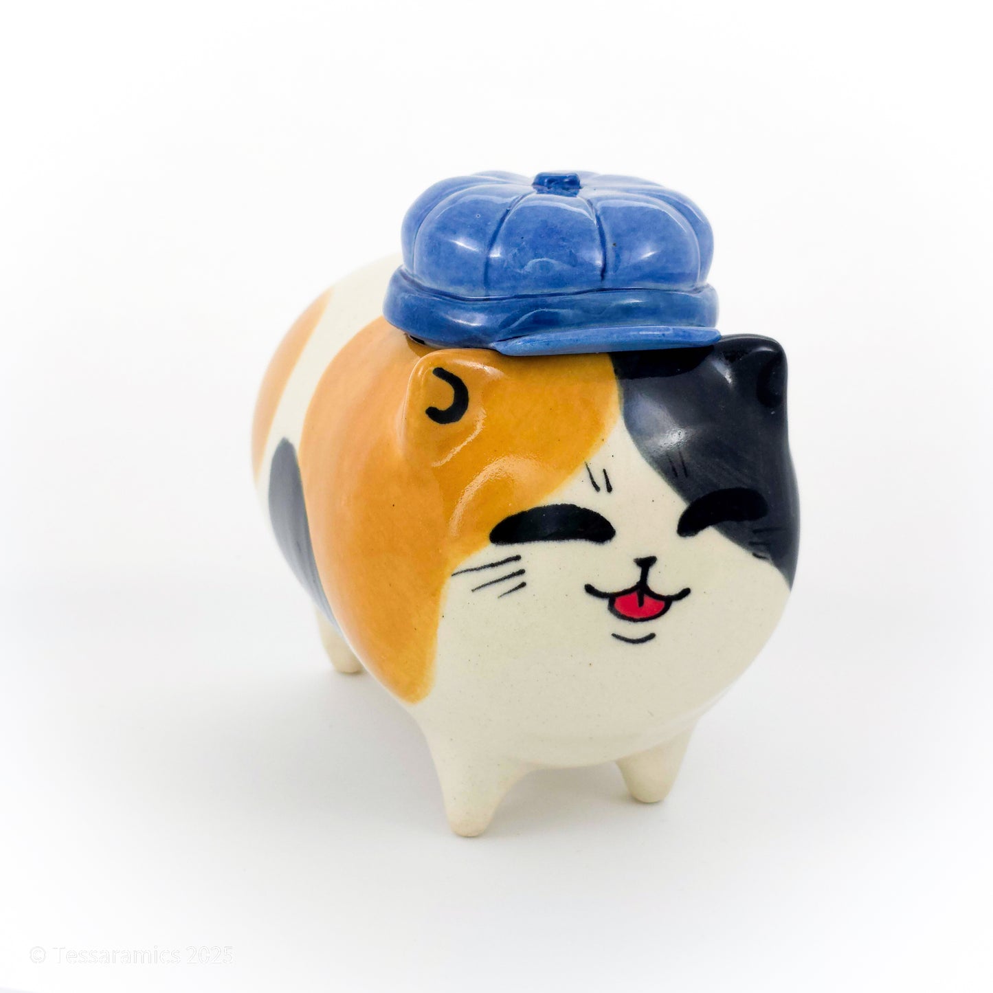 Newsboy Hat Calico Cat