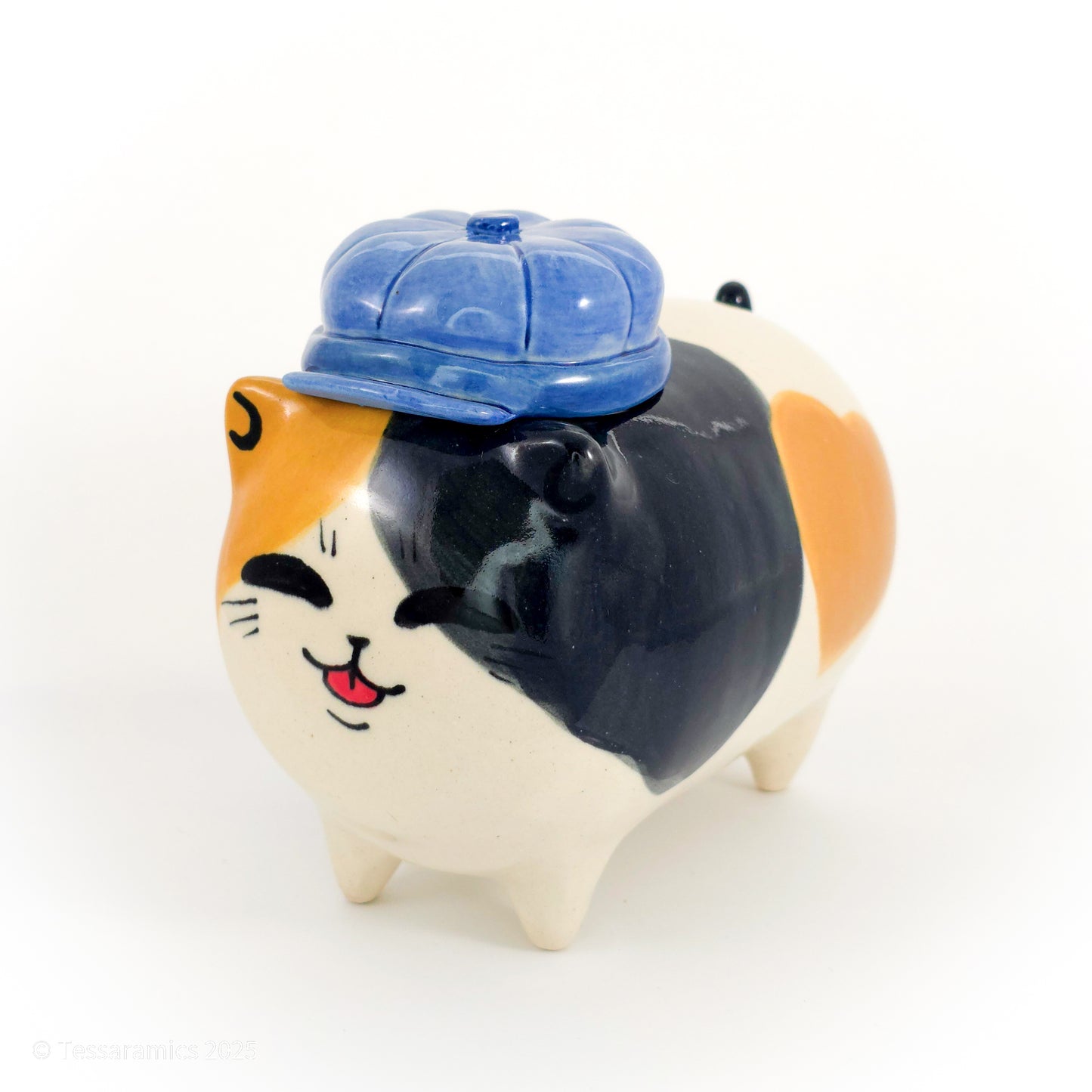 Newsboy Hat Calico Cat