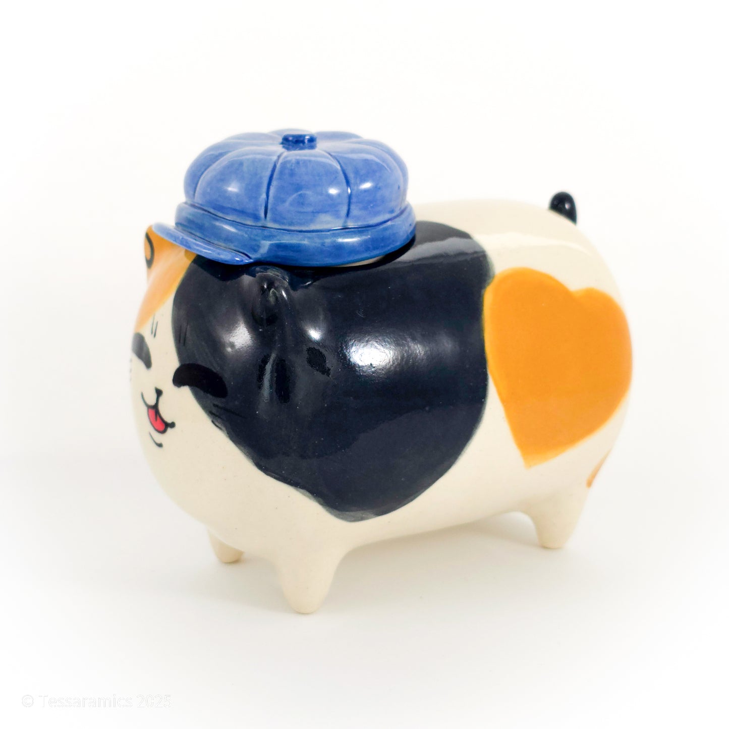 Newsboy Hat Calico Cat