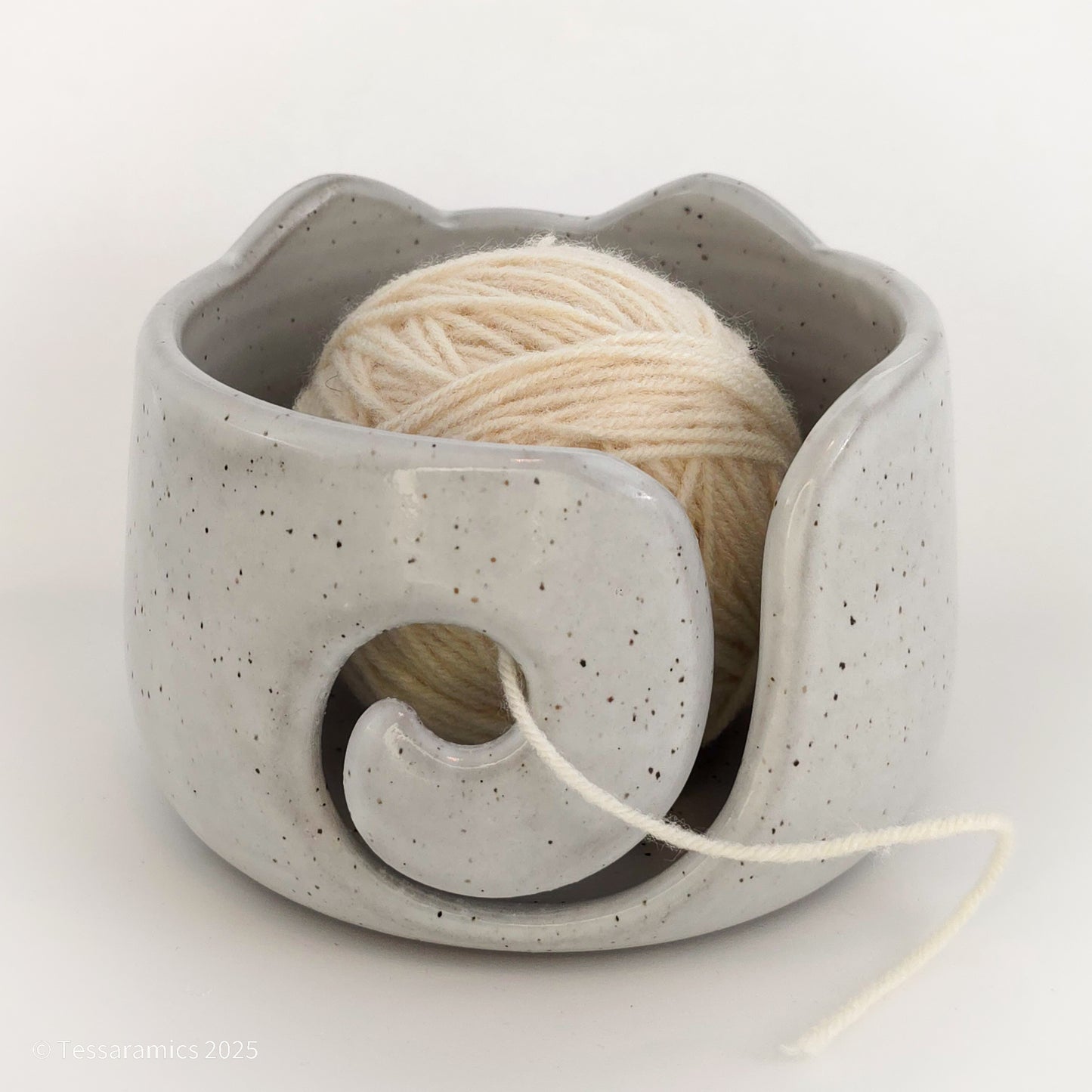 Large Cat Yarn Bowl with Gold*