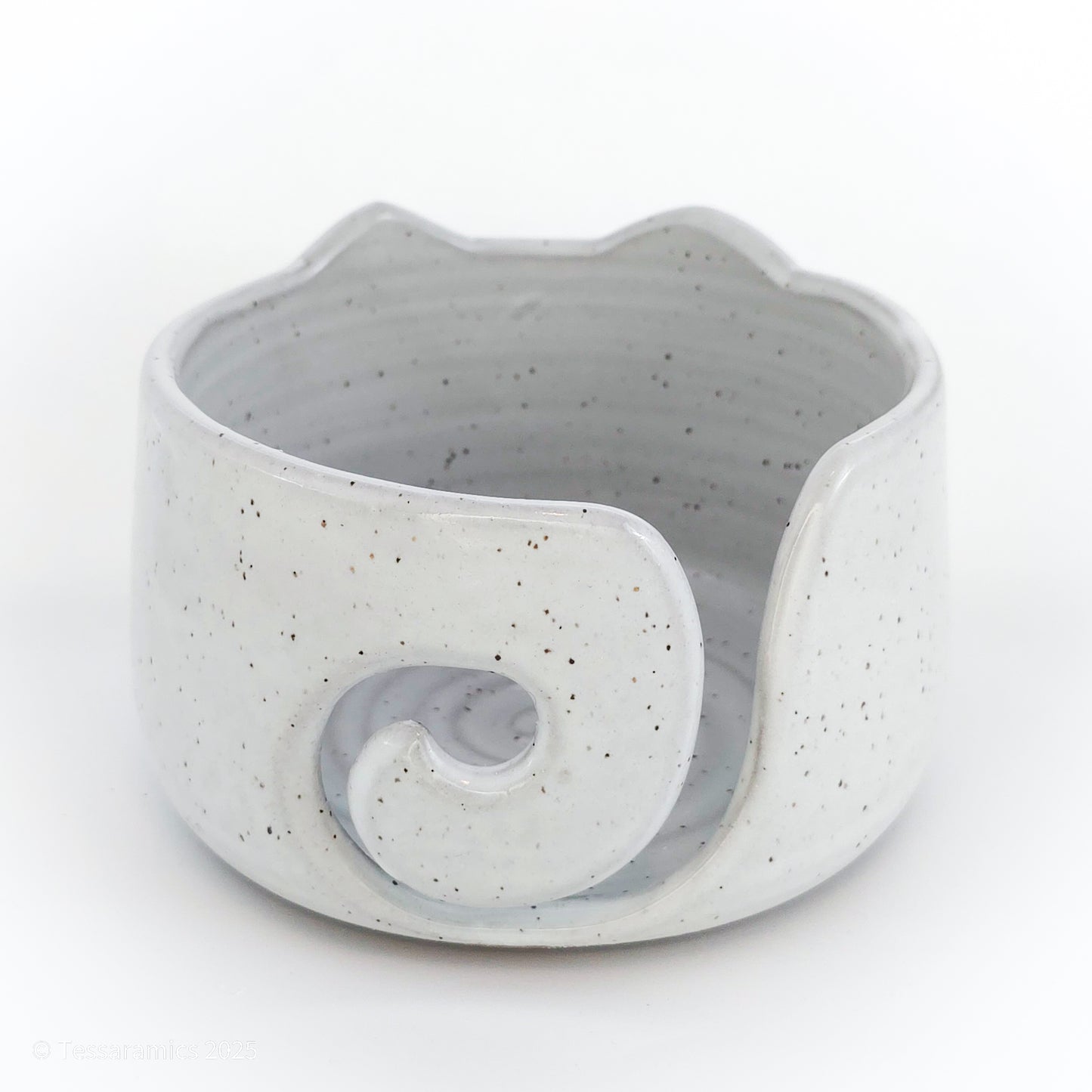 Large Cat Yarn Bowl with Gold*