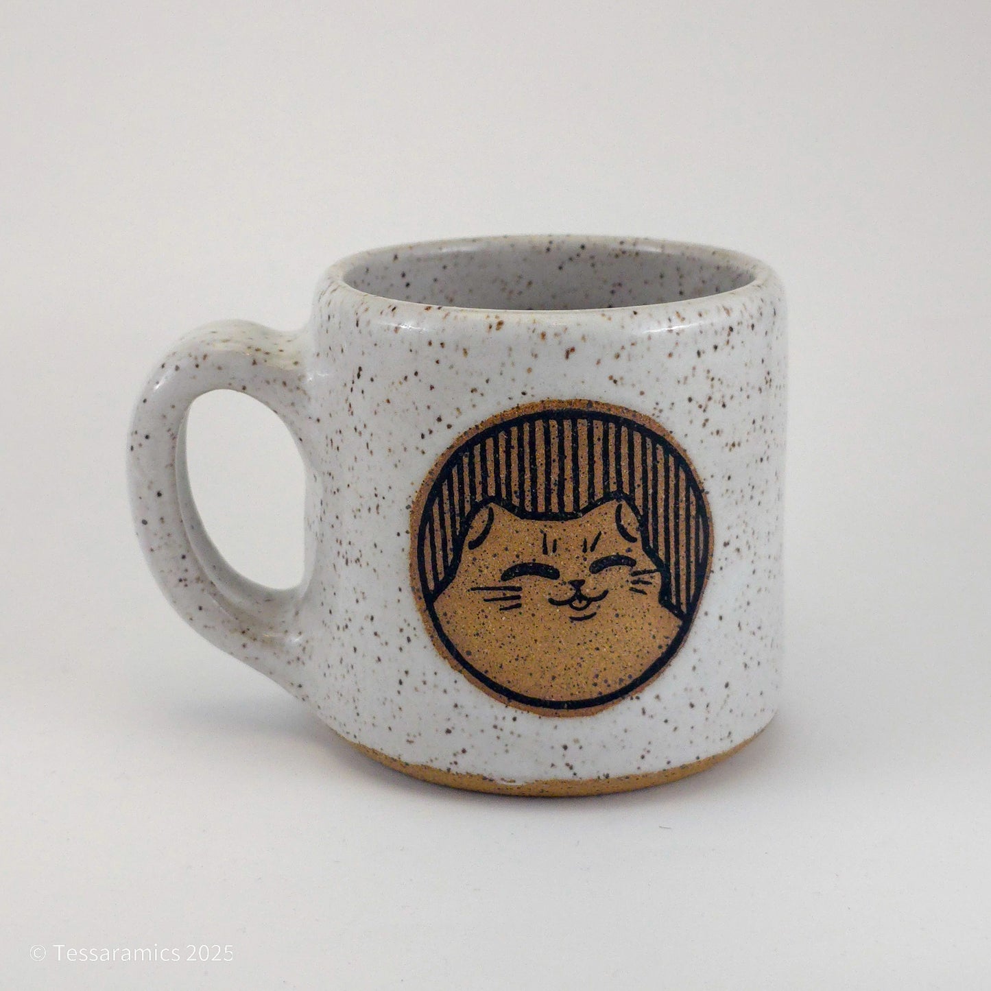 12 oz Content Angry Cat Mug