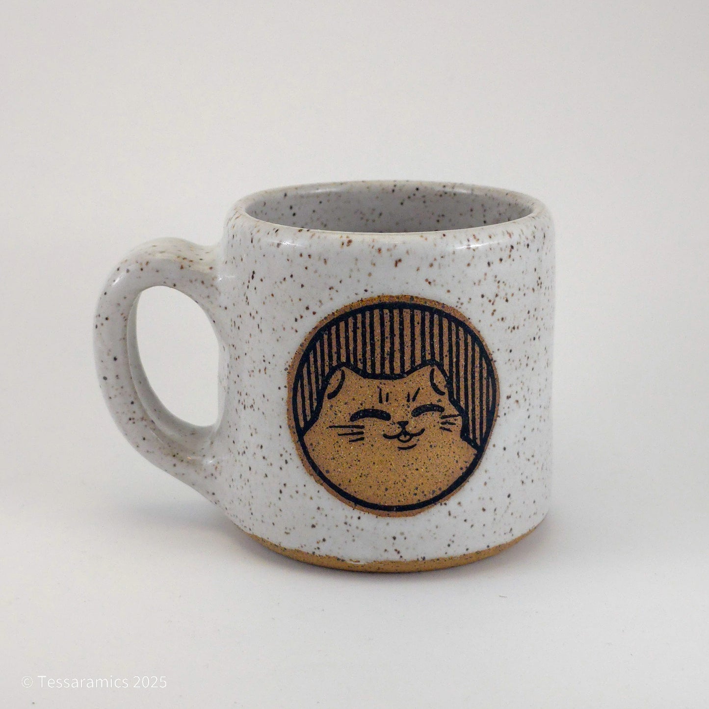 12 oz Content Angry Cat Mug