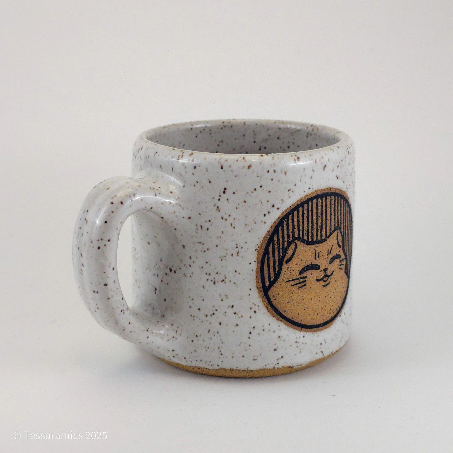 12 oz Content Angry Cat Mug