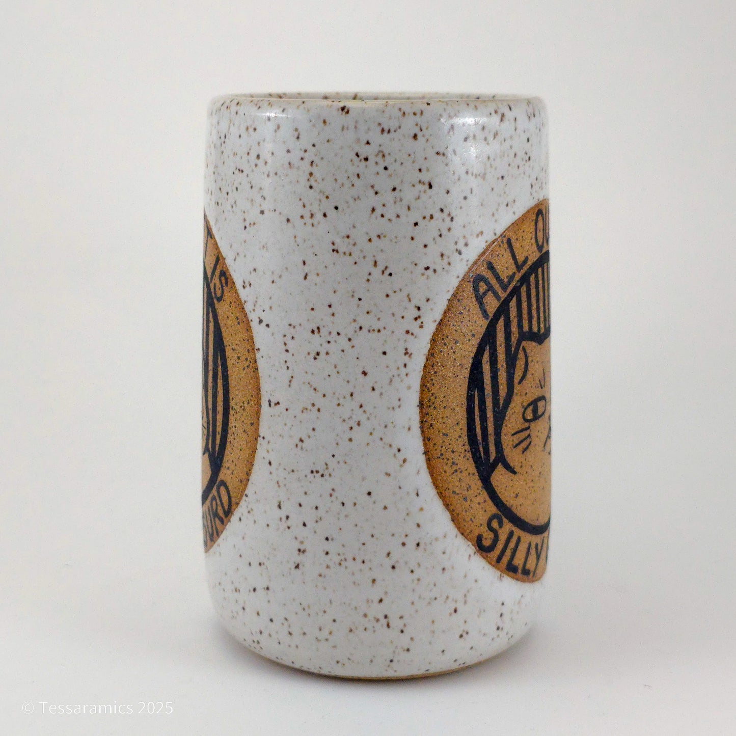 All Out Of Silly Goofy, What's Left Is Queer And Absurd Cat Mug *
