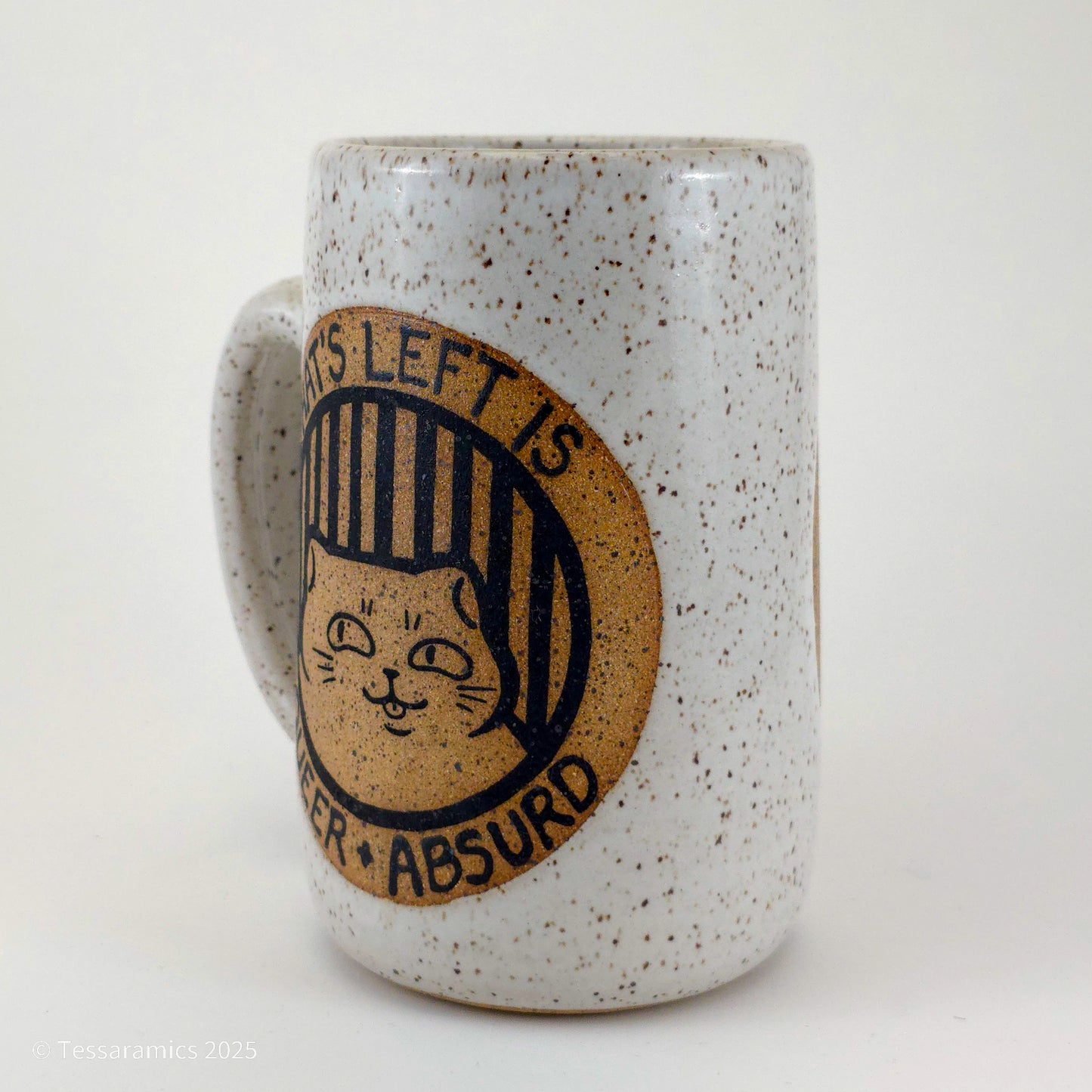 All Out Of Silly Goofy, What's Left Is Queer And Absurd Cat Mug *