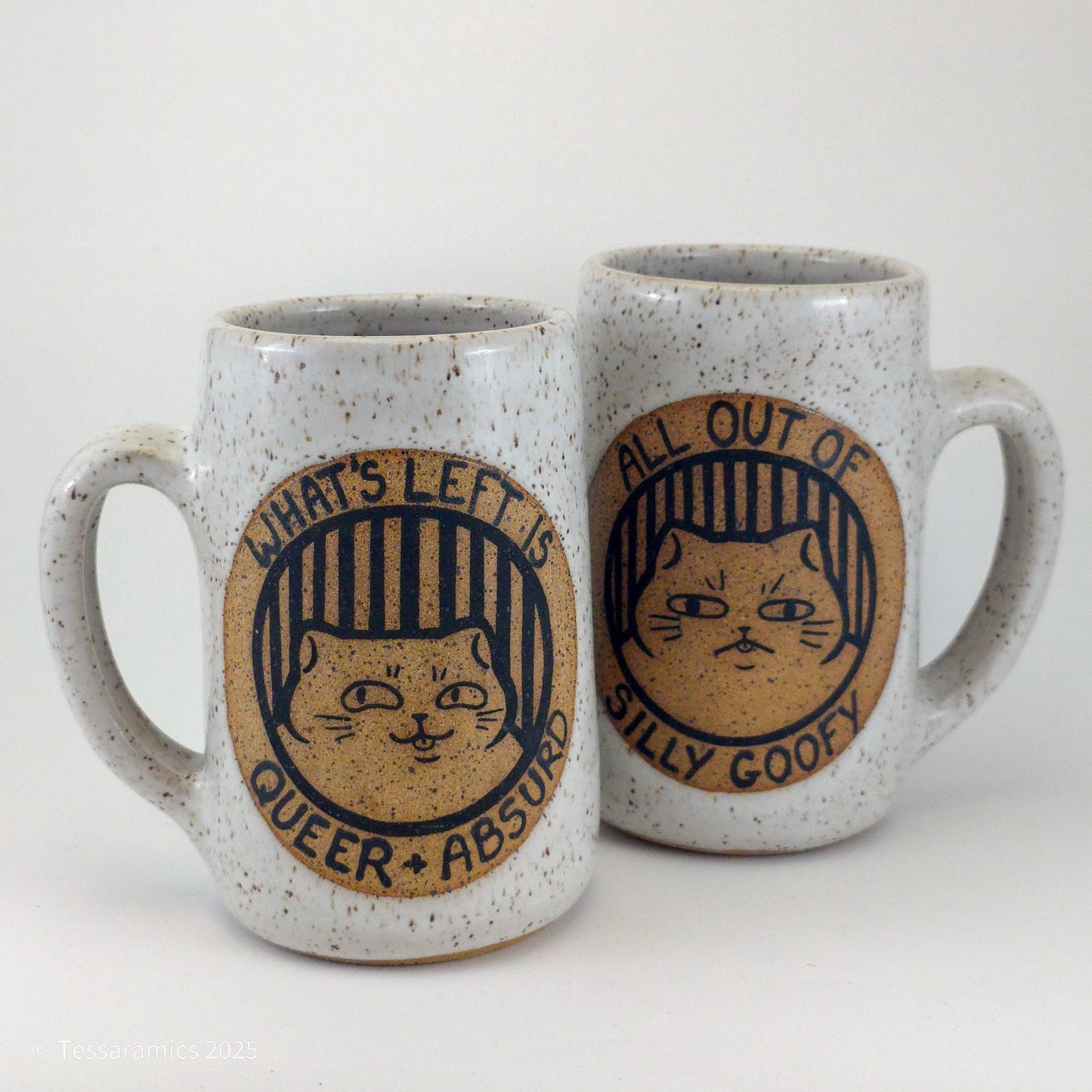 All Out Of Silly Goofy, What's Left Is Queer And Absurd Cat Mug *