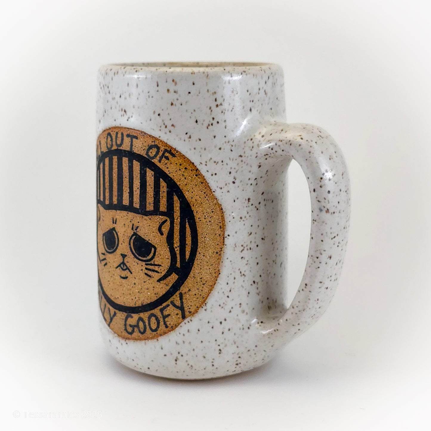All Out of Silly Goofy, What's Left is Queer and Absurd Cat Mug *