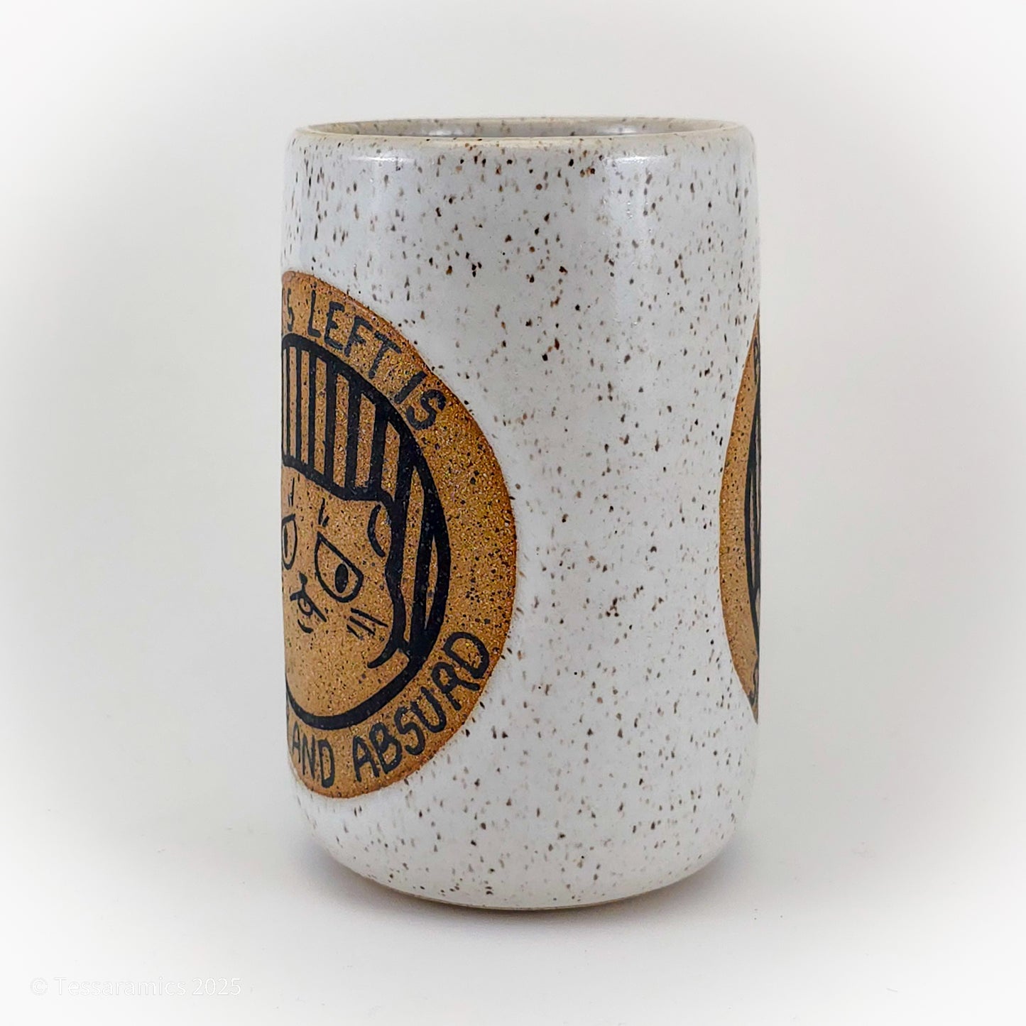 All Out of Silly Goofy, What's Left is Queer and Absurd Cat Mug *
