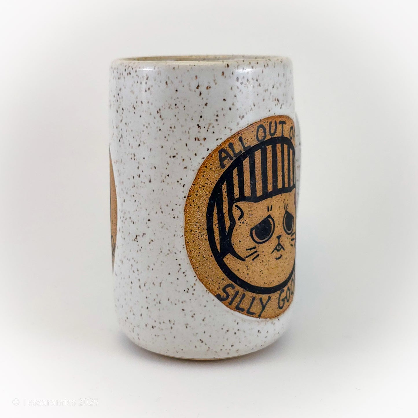 All Out of Silly Goofy, What's Left is Queer and Absurd Cat Mug *