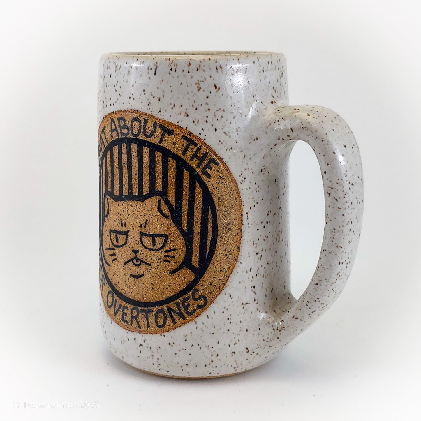 What About The Queer Overtones? Descend Into Joyful Degeneracy! Cat Mug *