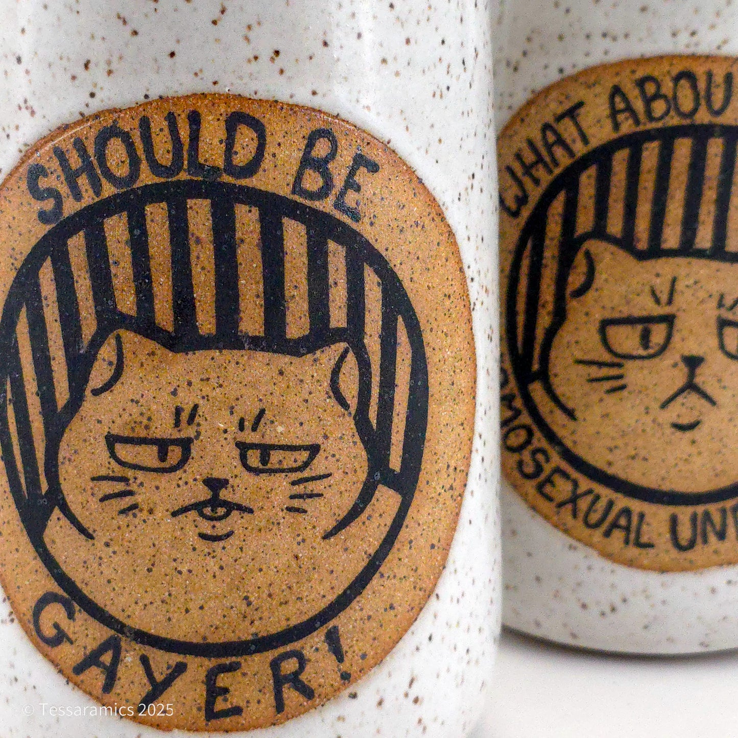 What About The Homosexual Undertones? Should be Gayer! Cat Mug *
