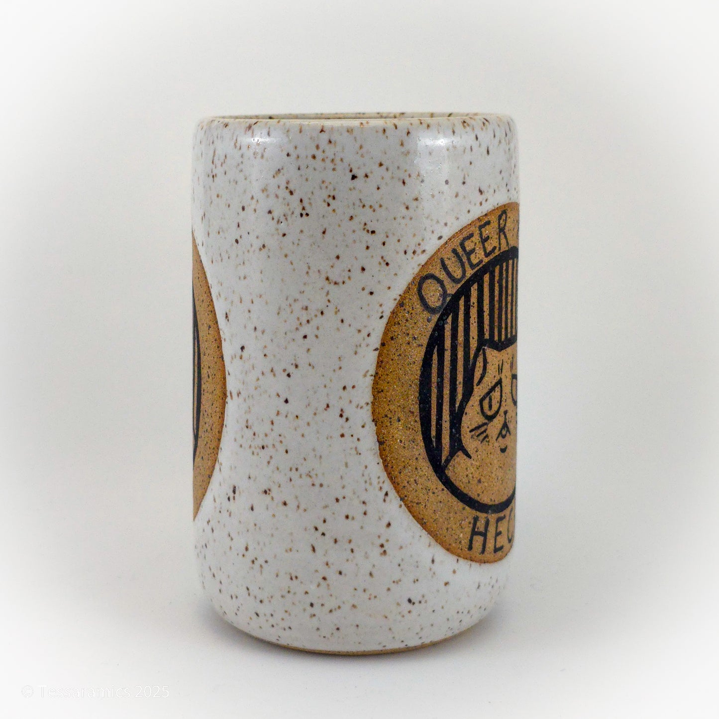 Queer as Heck, Cute as Hell Cat Mug