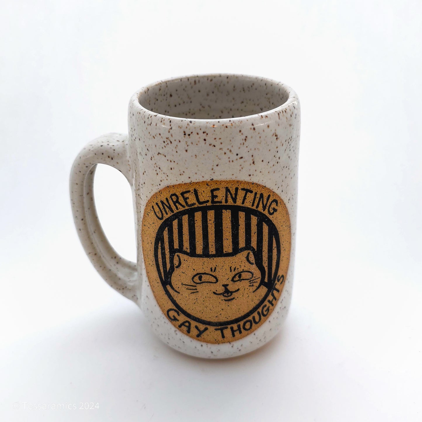 Unrelenting Gay Thoughts, Just a Silly Little Guy! Cat Mug