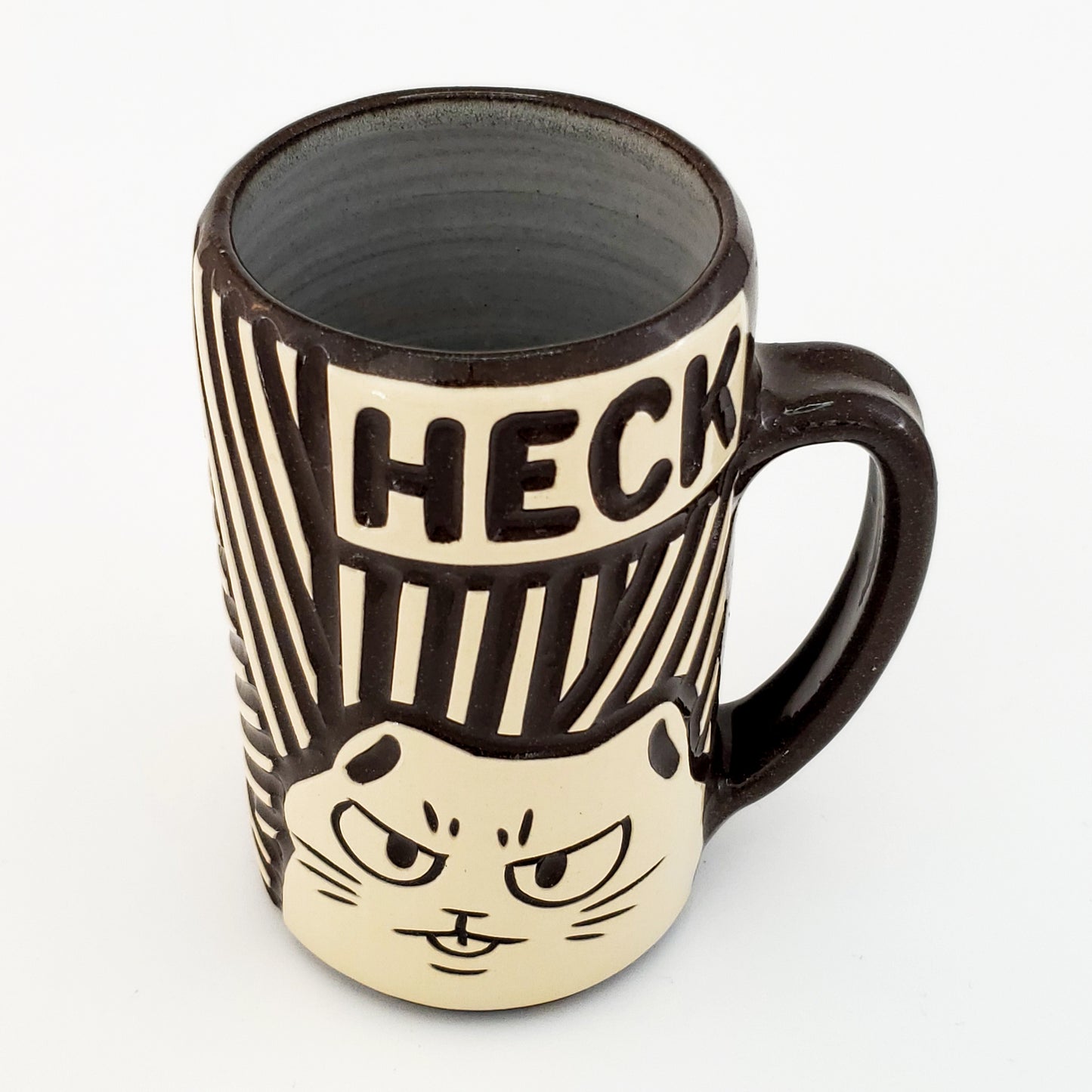 16 oz Heck Cat Mug in Coffee*