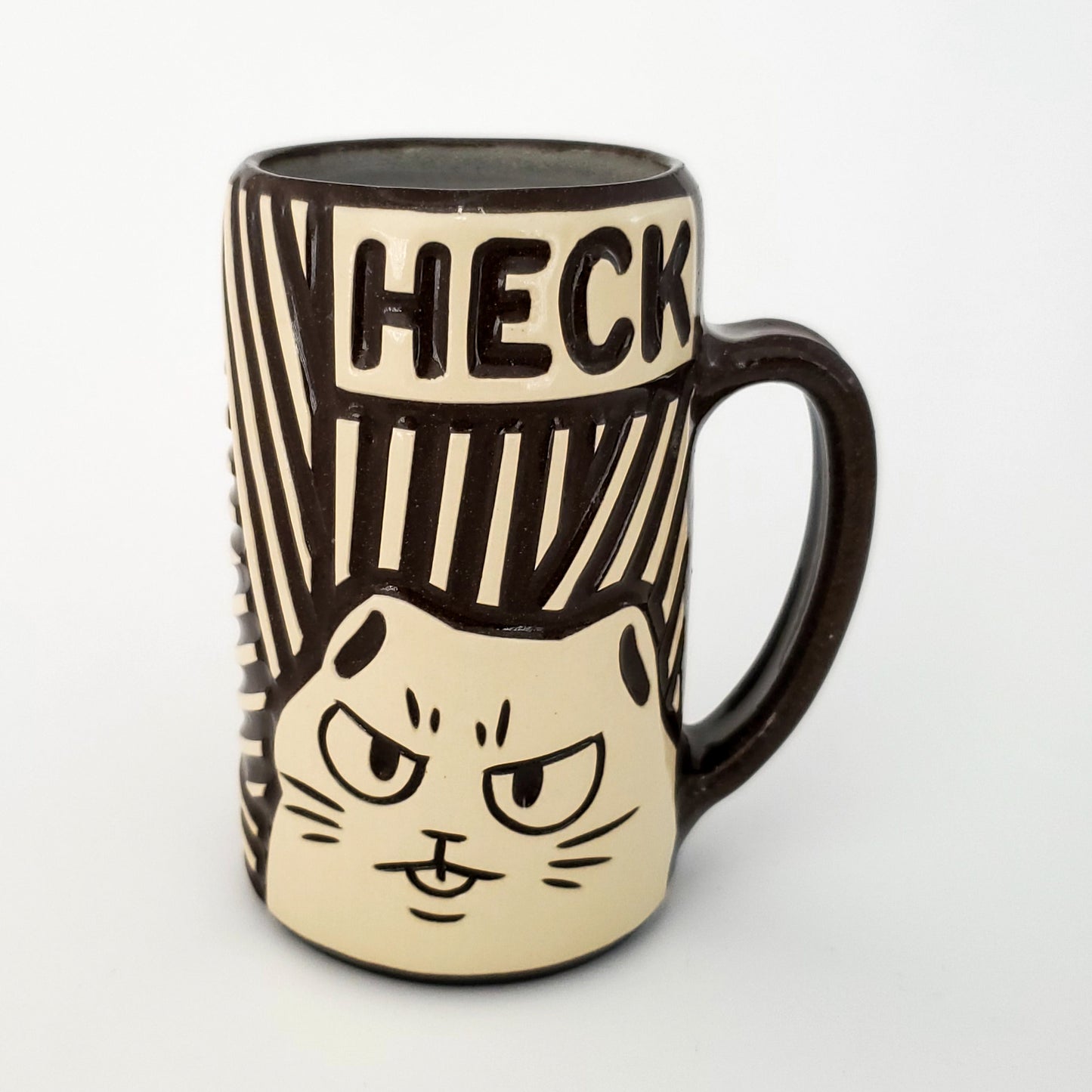 16 oz Heck Cat Mug in Coffee*