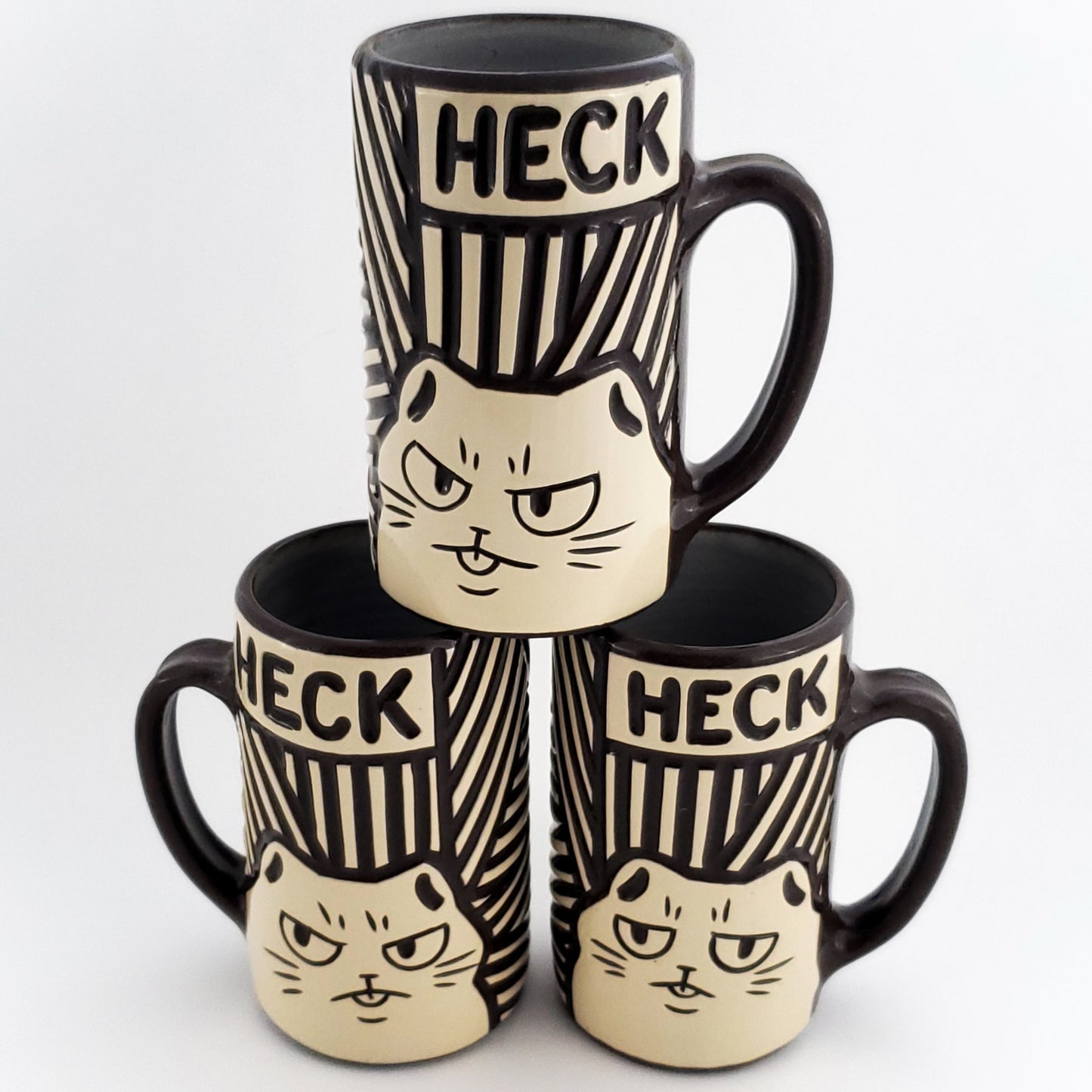 16 oz Heck Cat Mug in Coffee*