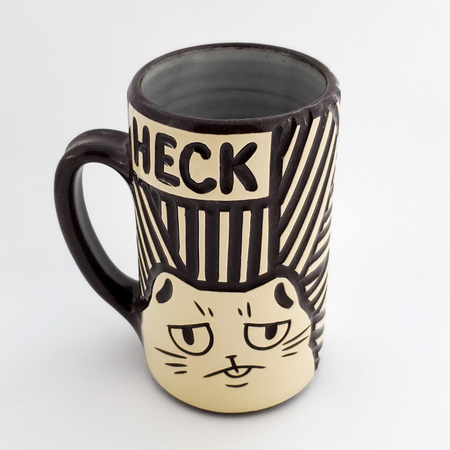 16 oz Heck Cat Mug in Coffee*