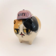 Load image into Gallery viewer, Wifi Ball Cap Calico Cat (DISCOUNTED)