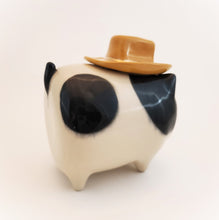 Load image into Gallery viewer, Cowboy Hat Tuxedo Cat (DISCOUNTED)