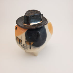 Cowboy Hat Calico Cat (DISCOUNTED)