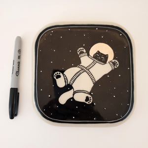 Space Cat Wall Art (with secret pocket!)