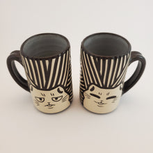 Load image into Gallery viewer, PREORDER 16 oz Angry/Happy Cat Mug in Coffee*