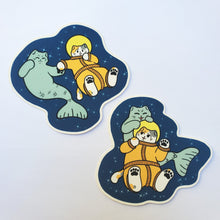 Load image into Gallery viewer, Space Boy and Prince of the Sea Stickers Set of 2