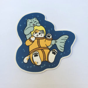 Space Boy and Prince of the Sea Stickers Set of 2
