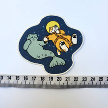 Load image into Gallery viewer, Space Boy and Prince of the Sea Stickers Set of 2