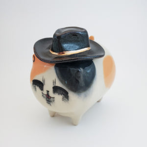 Cowboy Hat Calico Cat (DISCOUNTED)