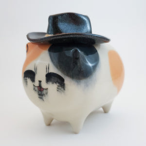Cowboy Hat Calico Cat (DISCOUNTED)