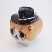 Load image into Gallery viewer, Cowboy Hat Tuxedo Cat (DISCOUNTED)