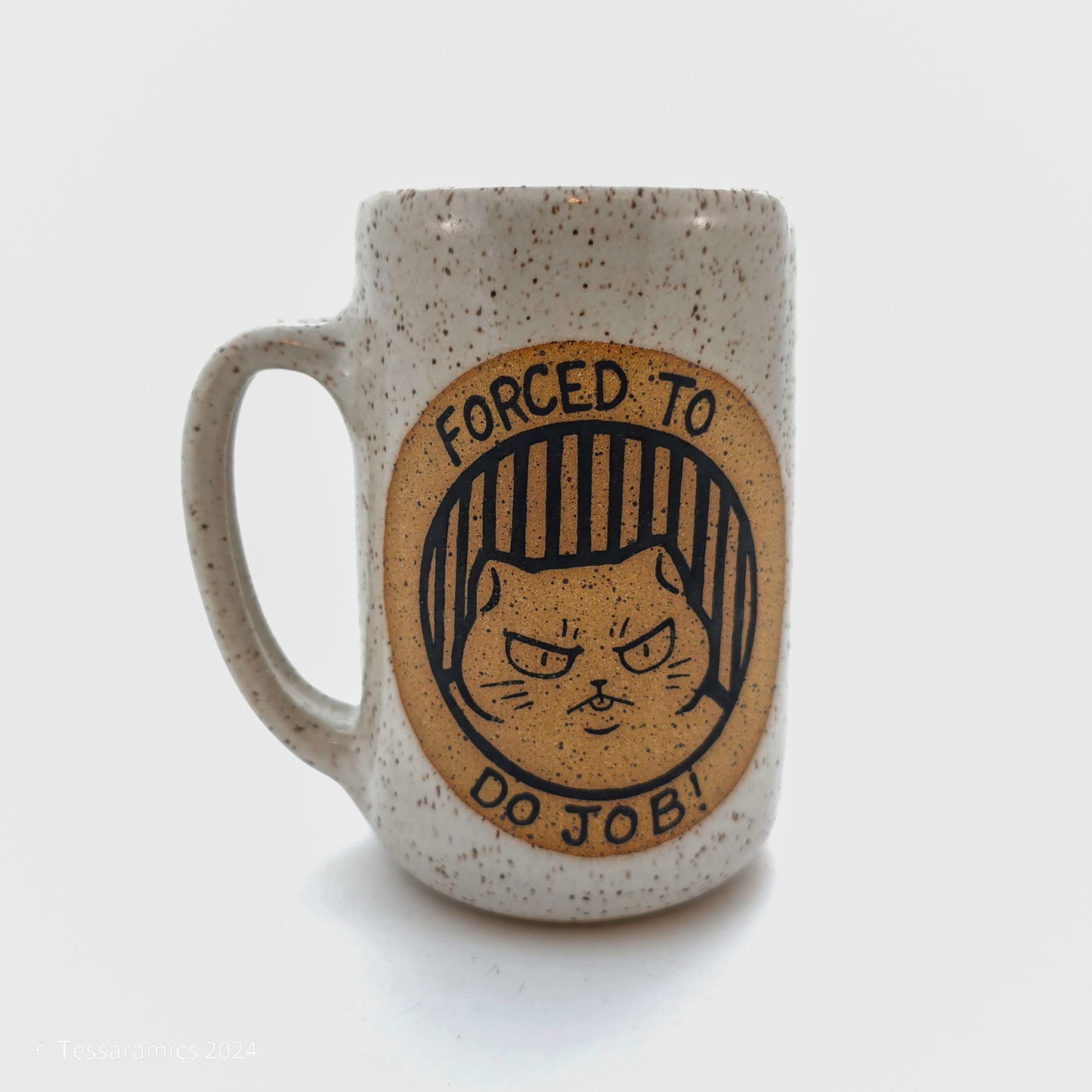 Born To Be Gay! Forced To Do Job! Cat Mug