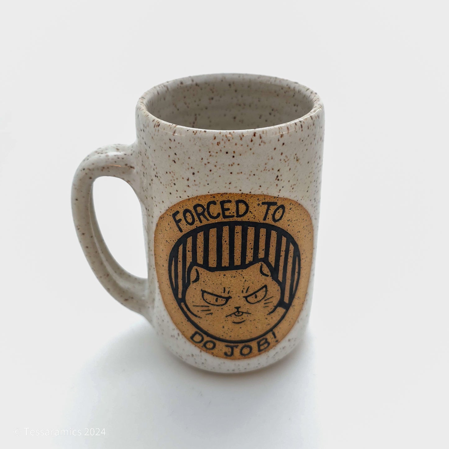 Born To Be Gay! Forced To Do Job! Cat Mug