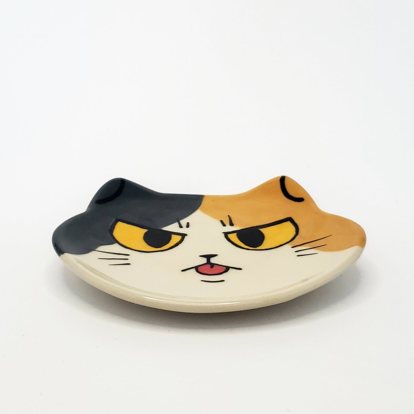 Calico Cat Head Ring Dish