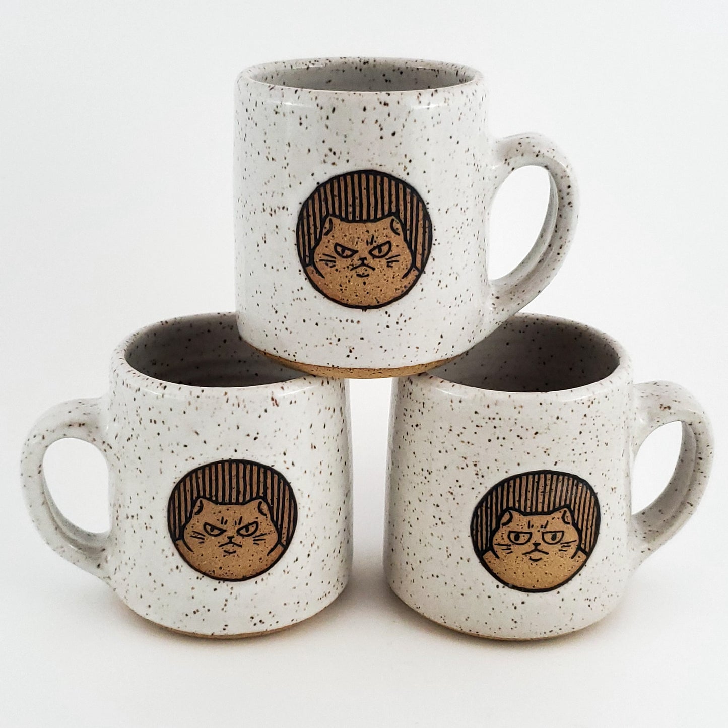 12 oz Chonky Angry Cat Mug*