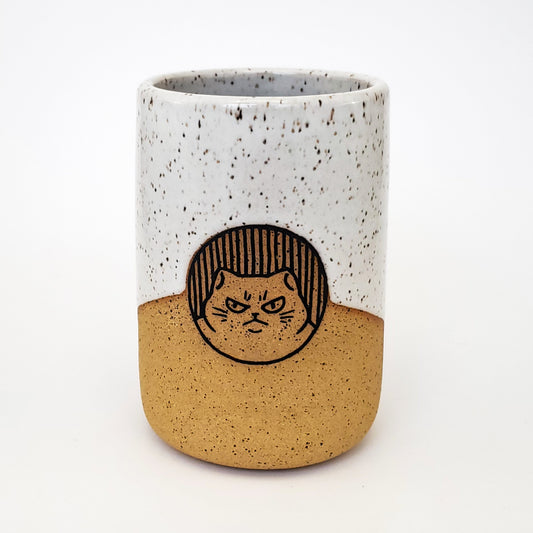 Chonky Angry Cat Tumbler *