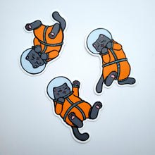 Load image into Gallery viewer, Space Cat Stickers Set of 3