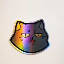 Load image into Gallery viewer, Holographic Grumpy Cat Stickers