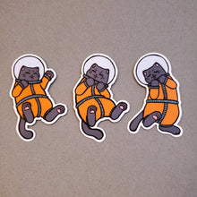 Load image into Gallery viewer, Space Cat Stickers Set of 3